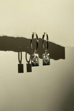Load image into Gallery viewer, gold charm earrings / gold hoop earrings