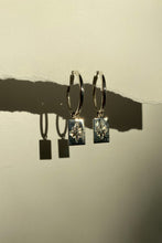 Load image into Gallery viewer, gold charm earrings / gold hoop earrings
