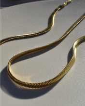 Load image into Gallery viewer, snake chain /  herringbone necklace
